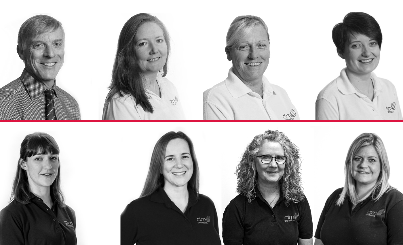 Clinical team montage image - Top left to bottom right. Martin Matthews, Patricia McCotter, Pam Cowans, Merlin Collier, Holly Nicholson, Caroline Jackson, Sarah O'Leary and Lynsey McCallum