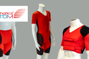 dmo custom product ranges glove, shorts, suit, double shoulder, leggings in red and black